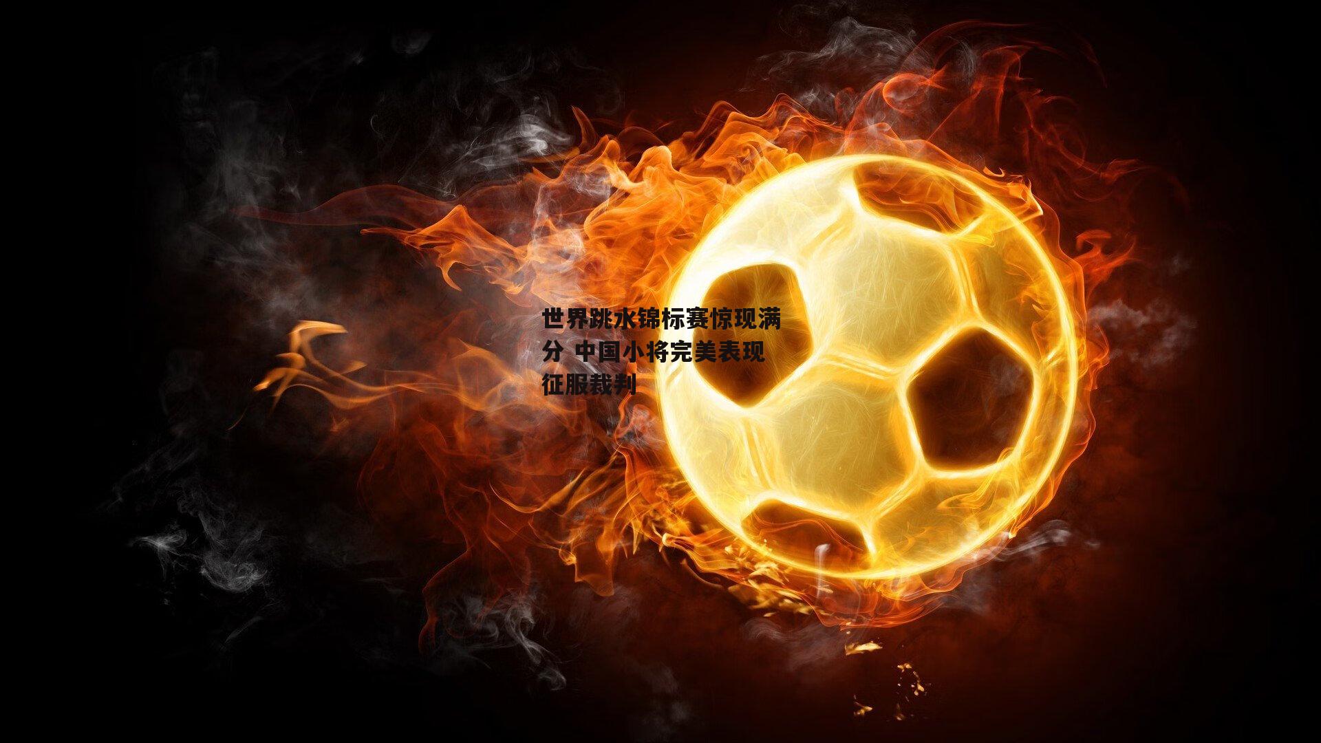 世界跳水锦标赛惊现满分 中国小将完美表现征服裁判